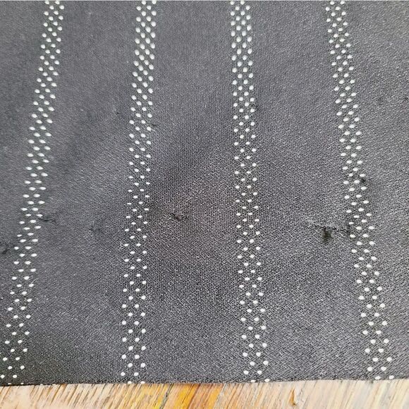 Vintage 60s 70s Dark Boho Black White Polka Dot Mumu House Dress - Picture 15 of 15